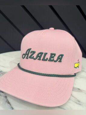 Masters 2026 Pink 'Azalea' unisex Hat with Green Trim.